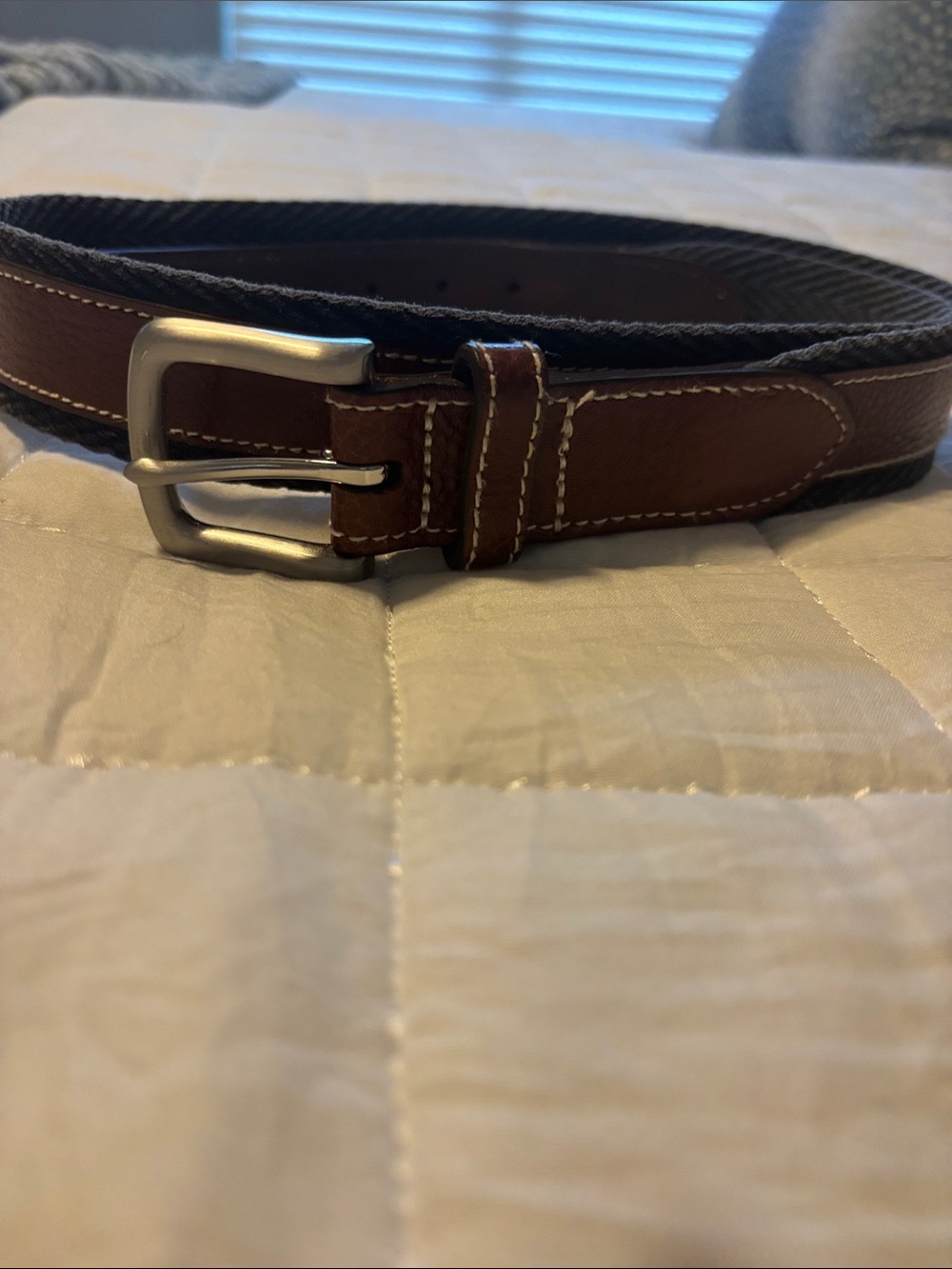 Men'sVineyard Vines Blue & Leather Casual Belt